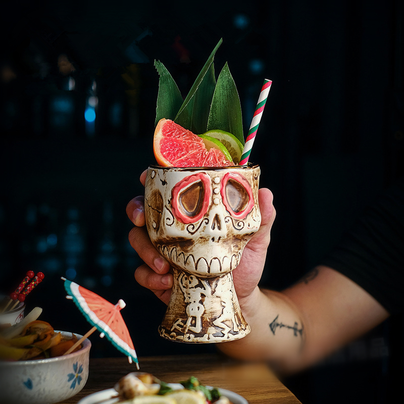 Halloween Skull Ceramic Mug -  - đánh giá và giá Wine Beer Mixed Drinks