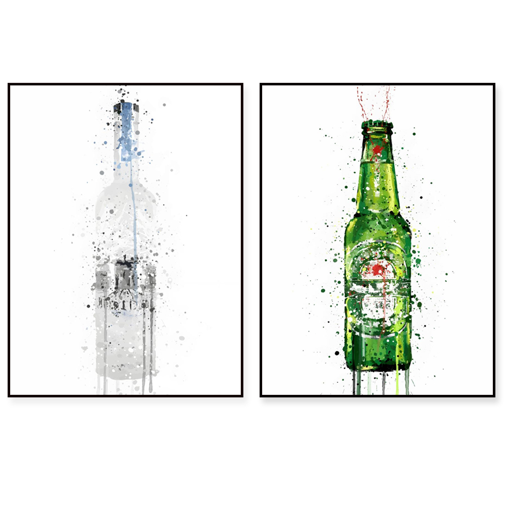 Champagne art poster, beer, gi - đánh giá và giá Beer Wine Gin