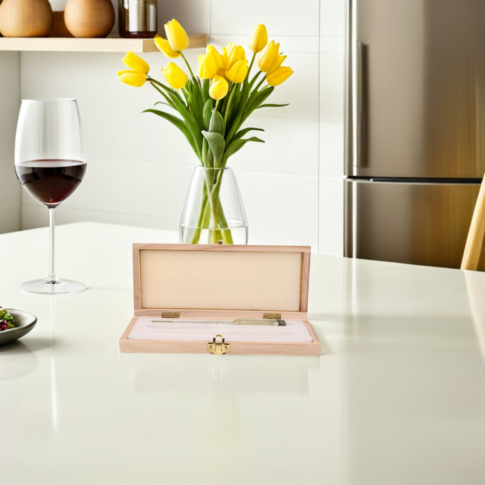 Wooden Hydrometer Storage Box  - đánh giá và giá Wine Beer And Spirit