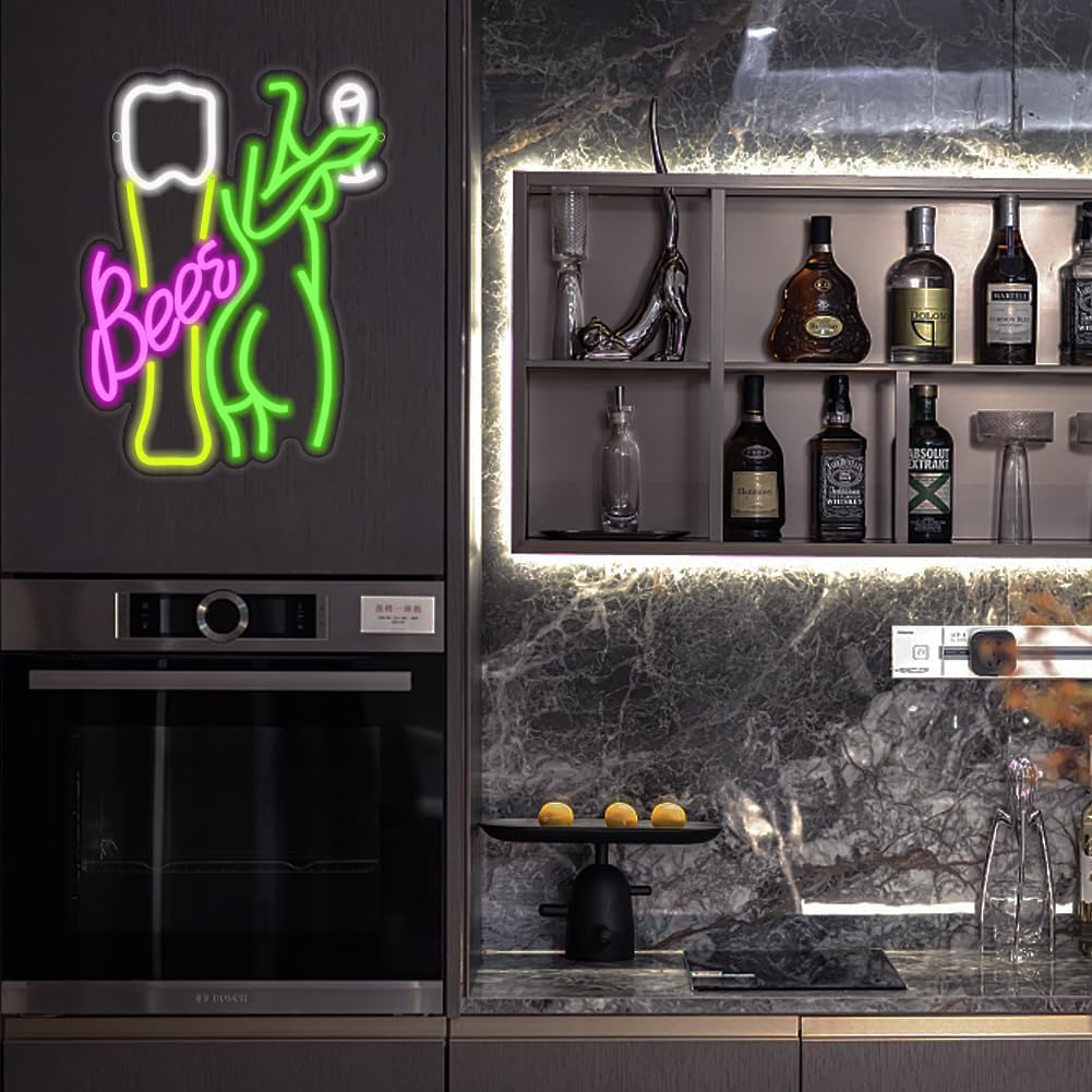 Beer Neon Sign Women's Body Ne - đánh giá và giá Wine In Beer Store